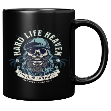 Managua Nicaragua Taza Negra De Cafe 11 oz