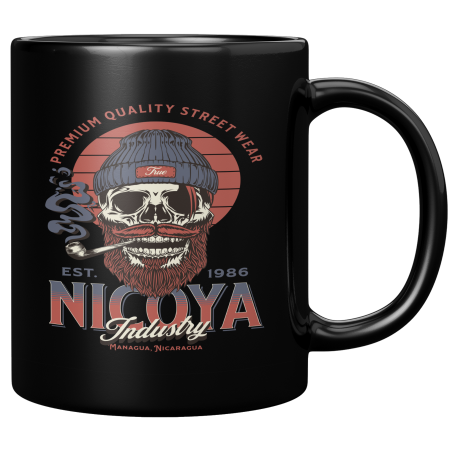 Managua Nicaragua Taza Negra De Cafe 11 oz