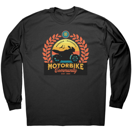 Motorbike Managua Nicaragua Camiseta Unisex Manga Larga