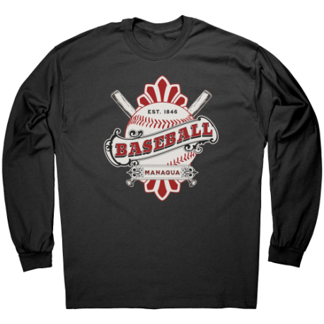 Baseball Managua Nicaragua Camiseta Unisex Manga Larga