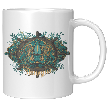 Managua Nicaragua Taza Blanca 11 oz