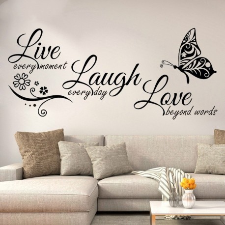 Live Laugh Love Wall Art Stickers