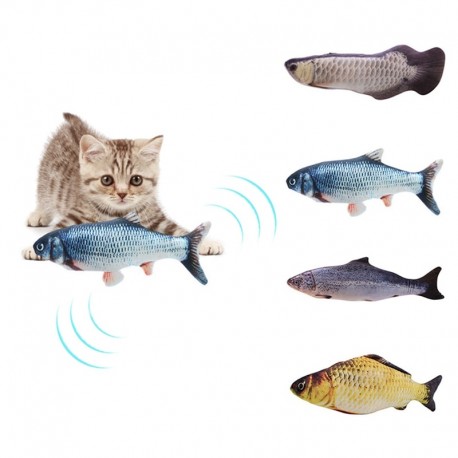 Electric Fish USB Charging Cats Toy