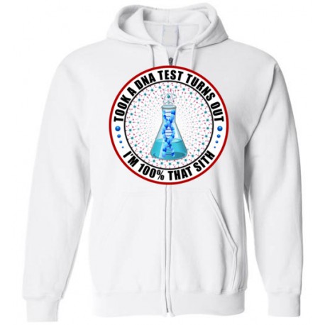 Took A DNA Test - I'm That Sith Zippered Hooded Sweatshirt