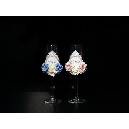 Set pahare sampanie nasi P37