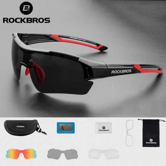 Polarized Cycling Glasses Men Sports Sunglasses 5 Lens