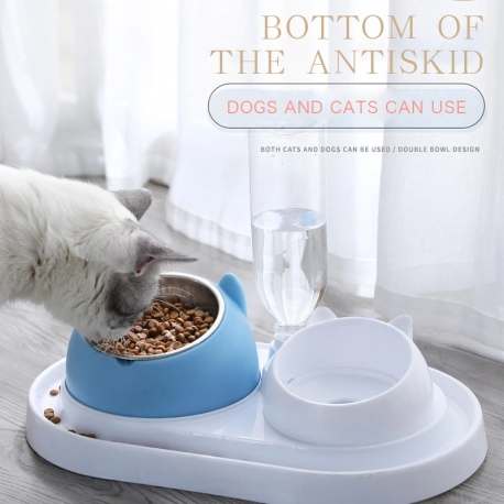 Cat Water and Feeder Bowls
