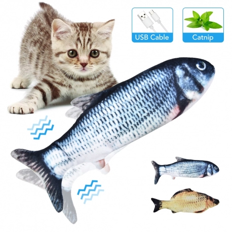 Cat Waggy Fish Toy