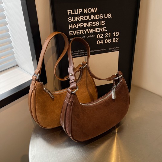 Crescent Shoulder Bag for Women Adjustable Strap Underarm Bag Tote Purse for Work Travel
