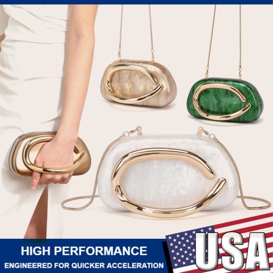 2025 Fashion Women Luxury Evening Banquet Clutch Bag Bride Metal Shoulder Wedding Purse Party Crossbody Day Closure Box Handbag