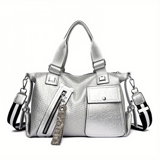 2025 New letter pattern large capacity Women's shoulder bag, stylish multi-functional crossbody bag , suitable for daily travel