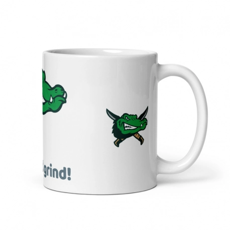 White glossy mug