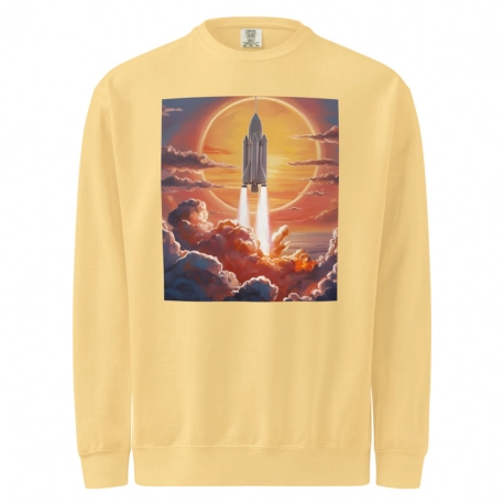 Unisex garment-dyed sweatshirt