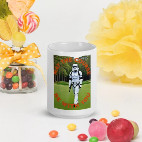 May the course be with you.  White Glossy Mug