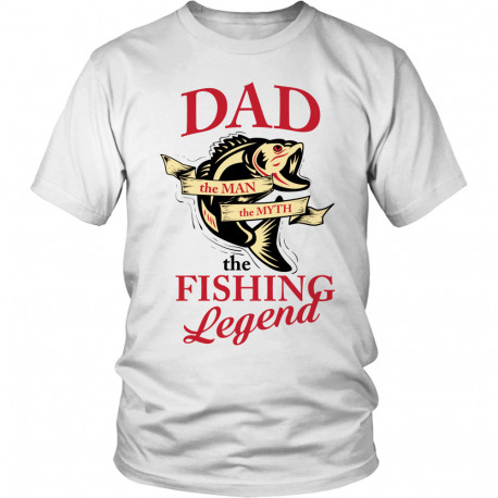 Limited Edition  Dad The Man The Myth The Fishing Legend
