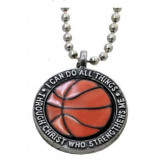 "I Can Do All Things Through Christ - Forgiven Jewelry Basketball Necklace