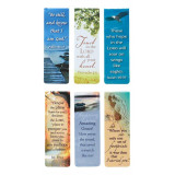 Set of 6 Beautiful Scripture and Words of Inspiration  Magnetic Bookmarks