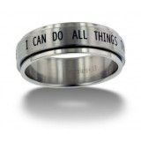 Spinner Ring Phil 4:13 I Can Do All Things through Christ