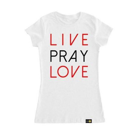 Women's Live Pray Love Christian T Shirt Radiate Apparel