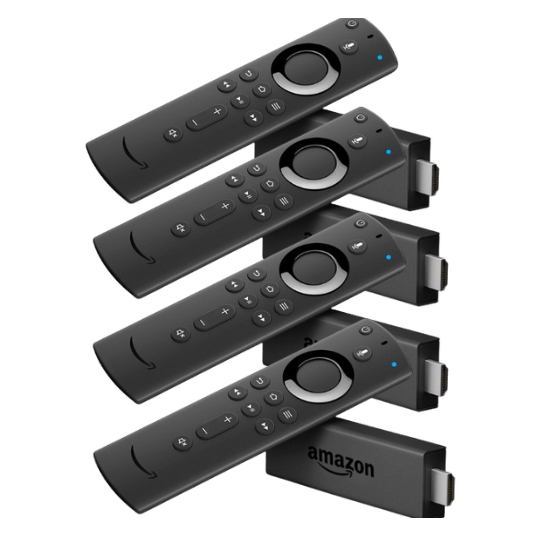 Amazon Firestick Lite Jailbroken Fully Loaded With Alexa Remote [Quantity-4]