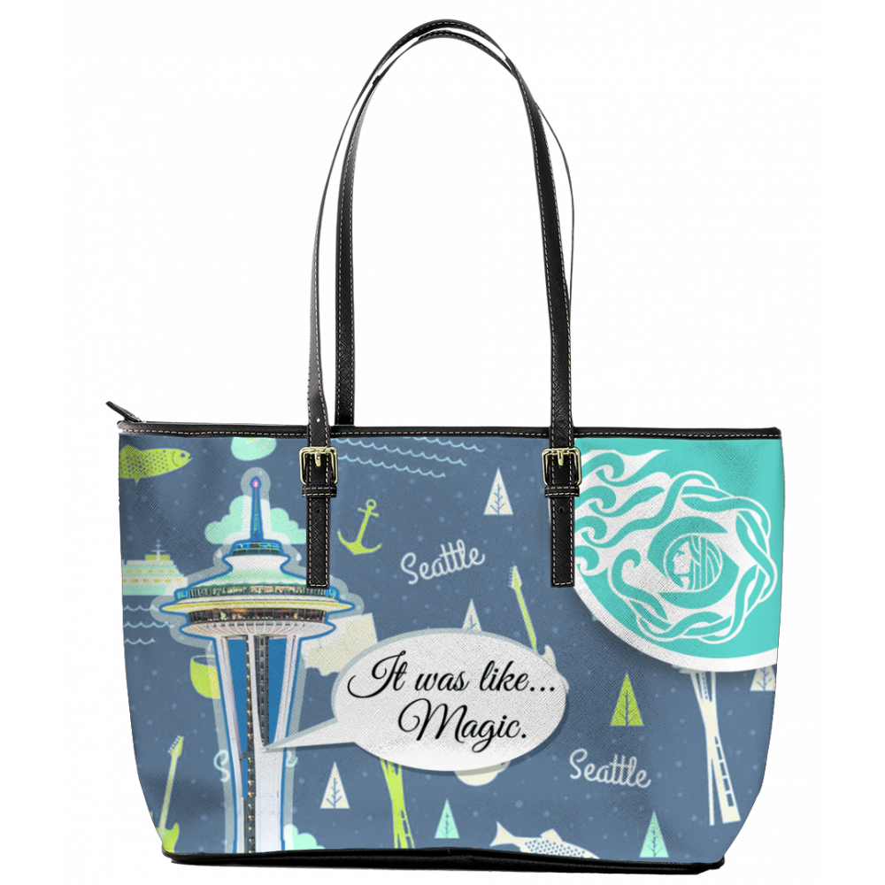 Seattle City Leather Tote BagLimited Edition
