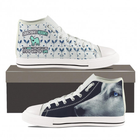 Siberian Husky High Top Shoes-Limited Edition-