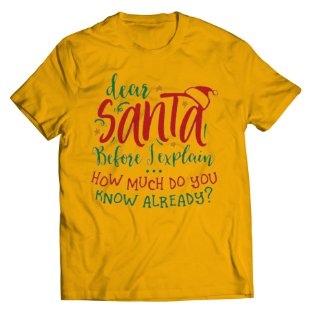 Dear Santa before I explain