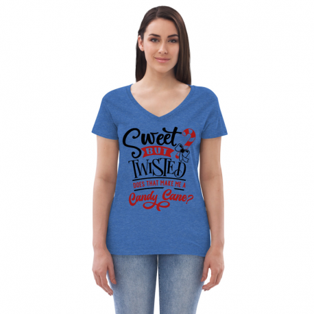 Sweet but Twisted - Women’s recycled v-neck t-shirt