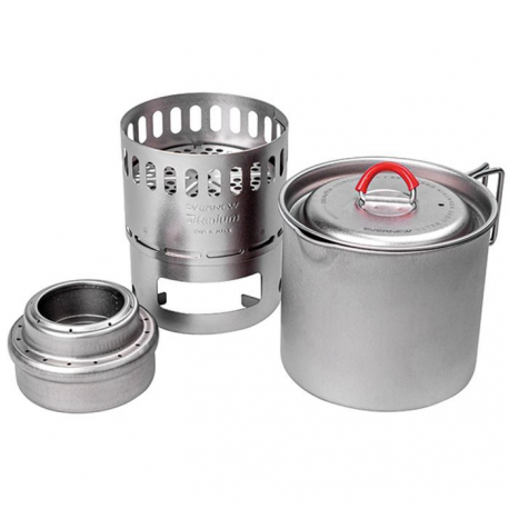 Titanium Mug Pot Stove Set 500