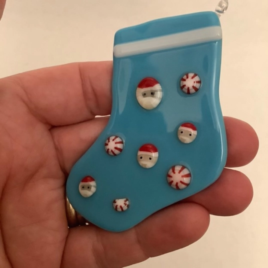 Christmas Stocking - Santa  Peppermint
