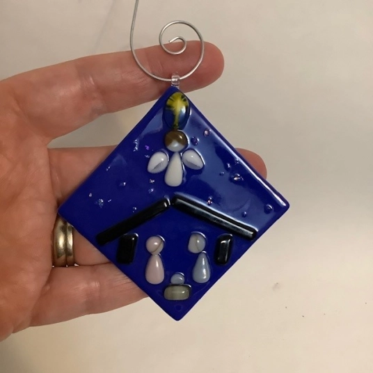 Nativity Scene - dark blue