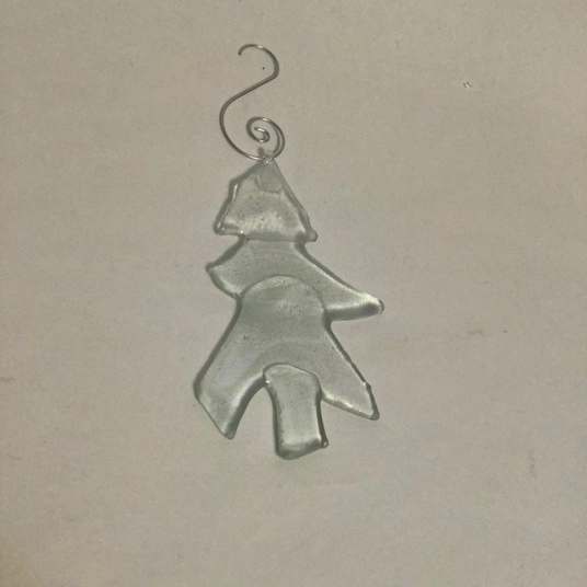 Up Cycled Jar Christmas Tree Ornament