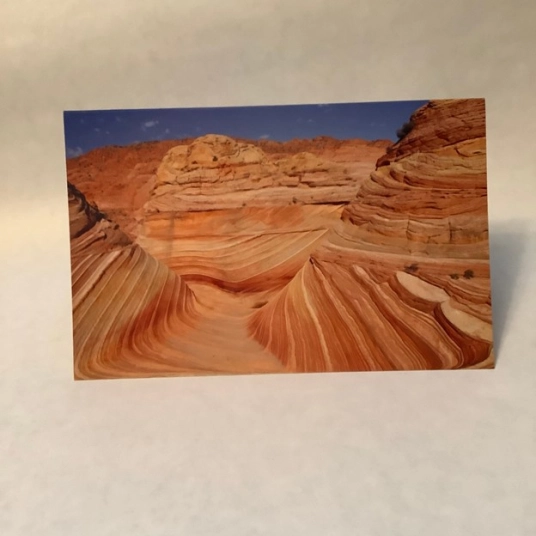 Desert Scape - Arizona Wave  Blank Greeting Card