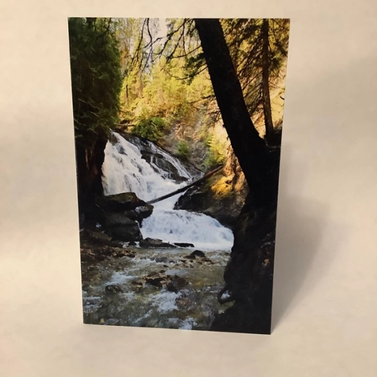 Brisco Waterfalls - Blank Greeting Card