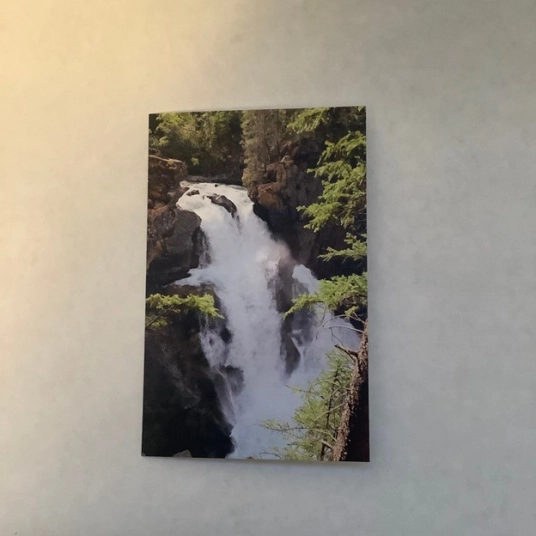 Lower Bugaboo Waterfalls - Blank Greeting Card
