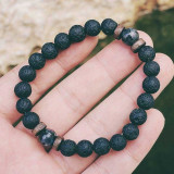 Men's Natural Moonstone Bead Tibetan Buddha Bracelet