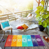 7 Chakra Mandala Yoga Tapestry Blanket