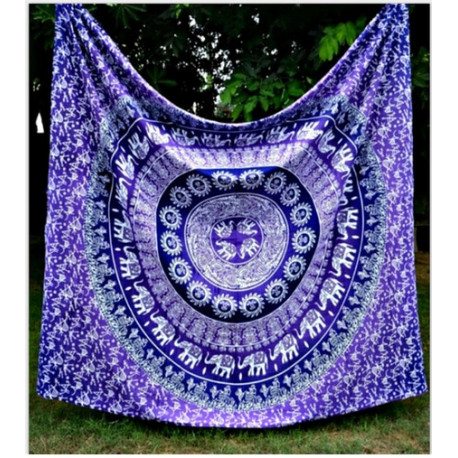 Purple Universe Mandala Tapestry