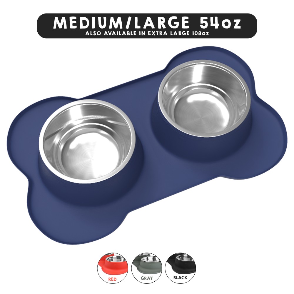 large dog bowl set