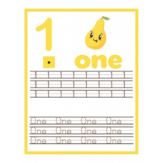 kids Numbers Handwriting Practice Book, 40+Exercises and Blank interiors for ABC, words and numbers