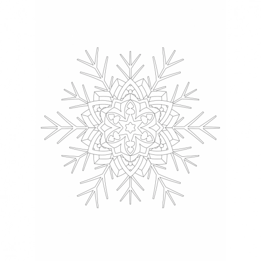 3 Complimentary Snowflake Mandalas