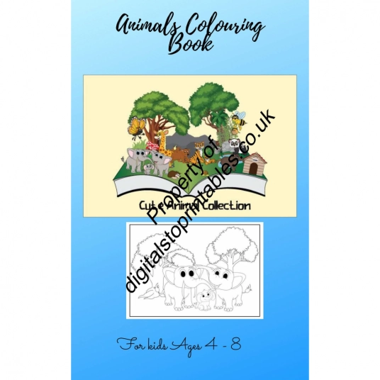 Cute Animals Colouring Pages