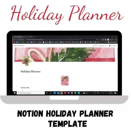 Notion Holiday Planner Template