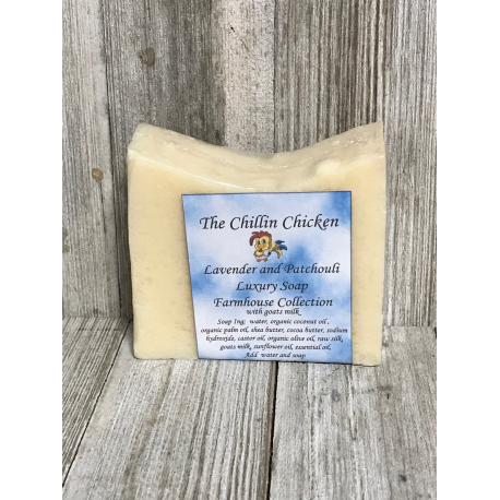 Lavender and Patchouli Goat Milk Soap Farmhouse Collection Soothing Lavender and Patchouli Luxury Bar Soap for a Calming Bath