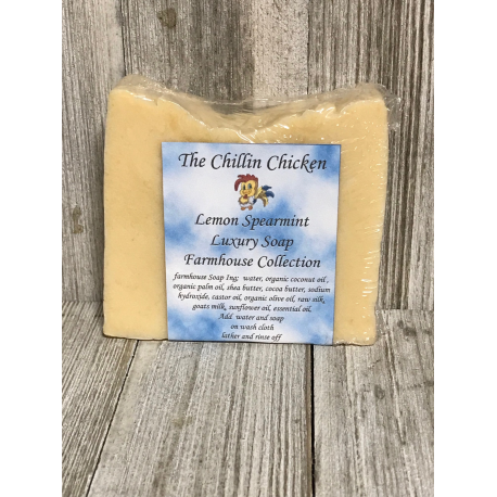 Handmade Lemon & Spearmint Goat Milk Soap