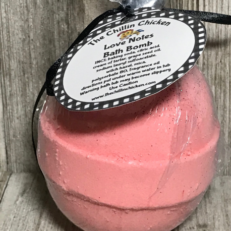Love Notes Bath Bomb Handcrafted for a Romantic Soaking Experience Love Notes Bath Bomb Gift