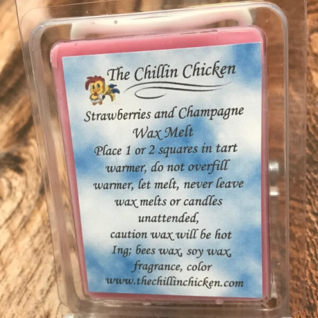 Strawberries and Champagne Wax Melts with Strawberries and Champagne Aromas
