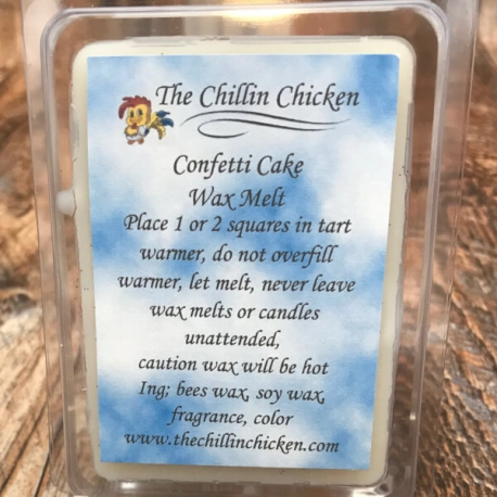 Confetti Cake Wax Melts Freshly Baked Confetti Cake Combined with a Touch of Vanilla Frosting Wax Melt
