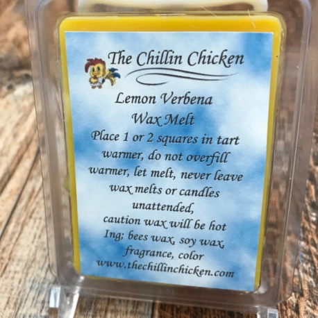 Lemon Verbena Wax Melt Refreshing Citrus Scent Hand Poured and Long Lasting Wax Melt
