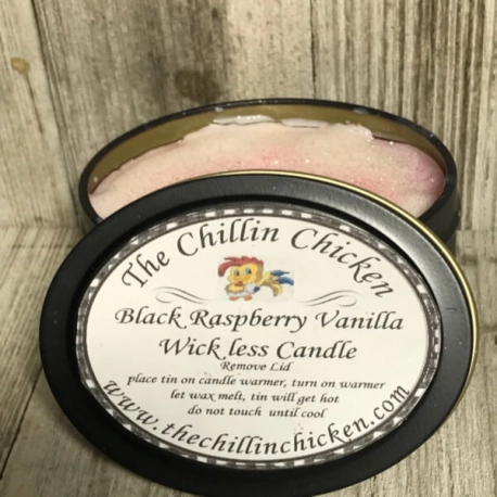The Perfect Scented 4 Ounce Black Raspberry Vanilla Wickless Candle Warm and Cozy Black Raspberry Vanilla Wickless Candles